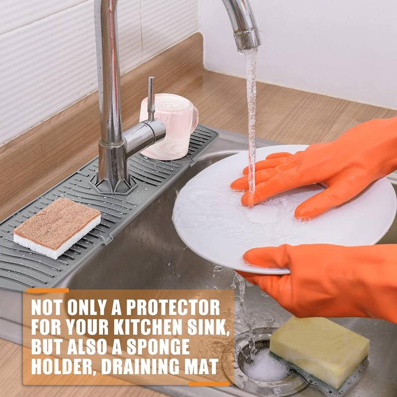 AquaGuard Silicone Faucet Splash Mat