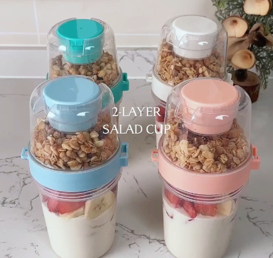 Dual-Compartment Smart Meal Multicolor Containers (Set of 3)