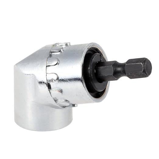 105 Degree 1/4 Inch Right Angle Drill Adapter Hex Shank