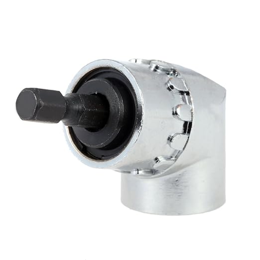 105 Degree 1/4 Inch Right Angle Drill Adapter Hex Shank