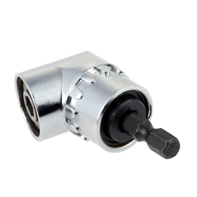 105 Degree 1/4 Inch Right Angle Drill Adapter Hex Shank