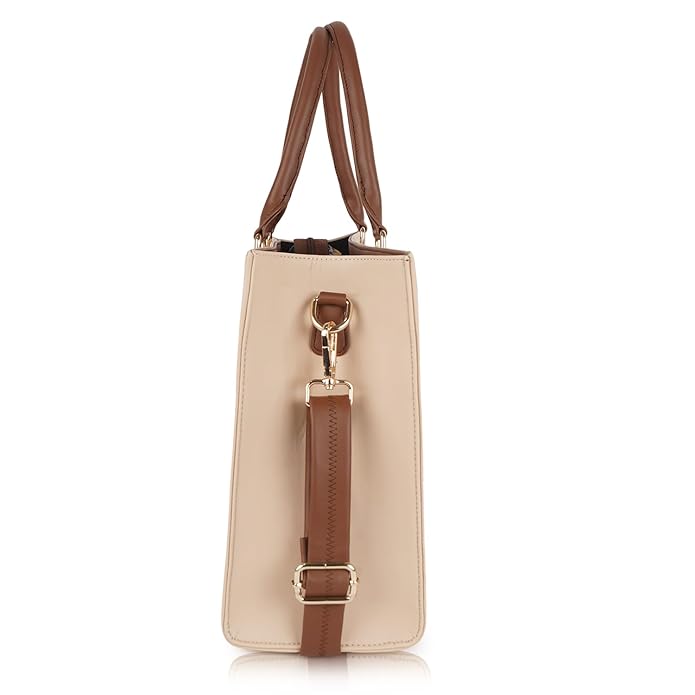 Trendy Two-Tone Office Laptop Tote