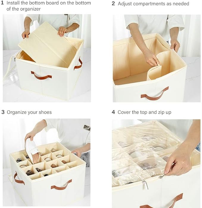 Fabric Bin Shoe Storage Organizer