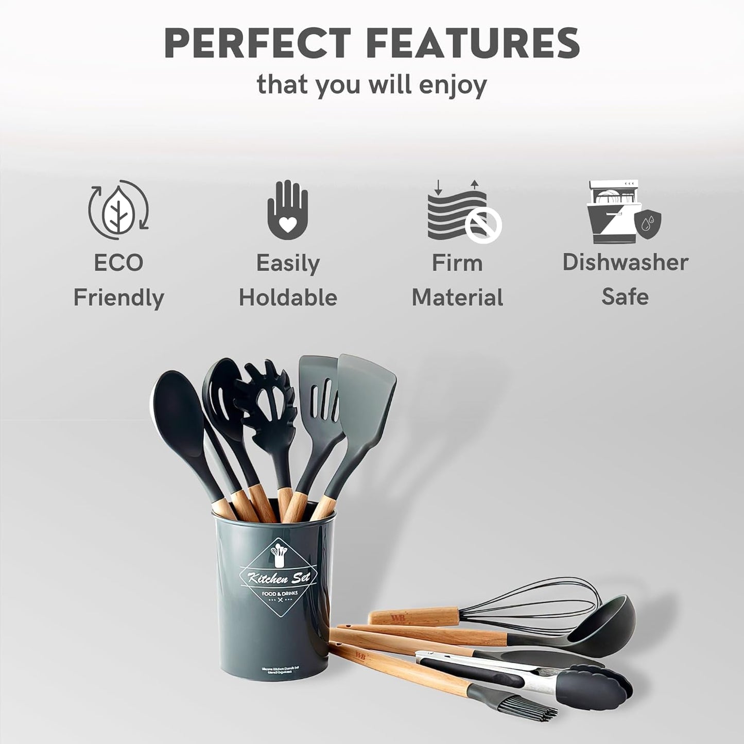Non-Stick Wooden Multi Culinary Cookware Set