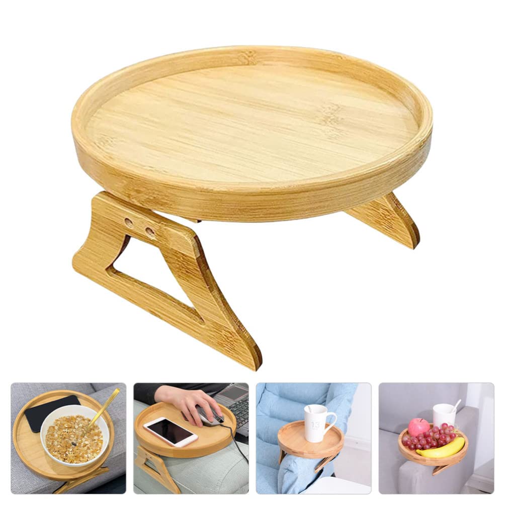Adjustable Bamboo Sofa Arm Tray