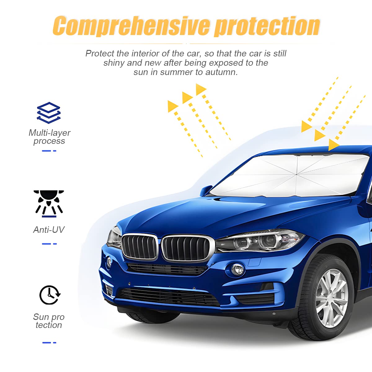 Ultimate Foldable Car Sunshade Heatshield Umbrella