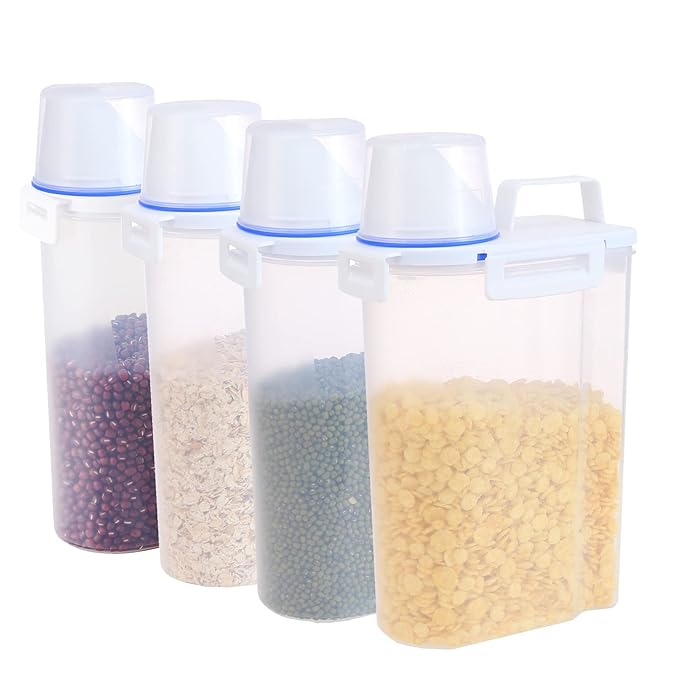 Airtight Dry Food Storage Containers and Dispenser