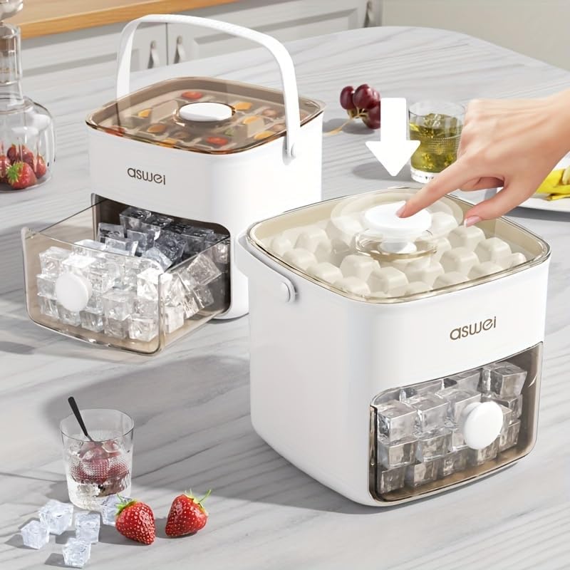 Chilling Crystal Ice Cube Maker Tray and Dispenser