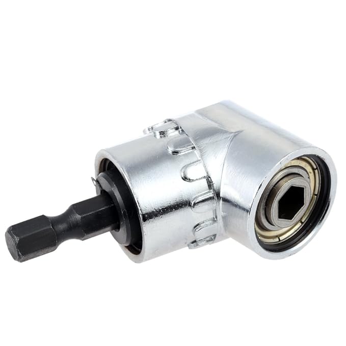 105 Degree 1/4 Inch Right Angle Drill Adapter Hex Shank