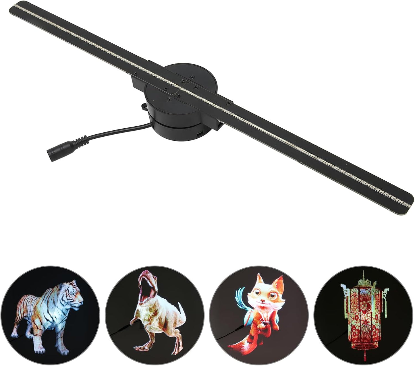 Holographic LED Fan
