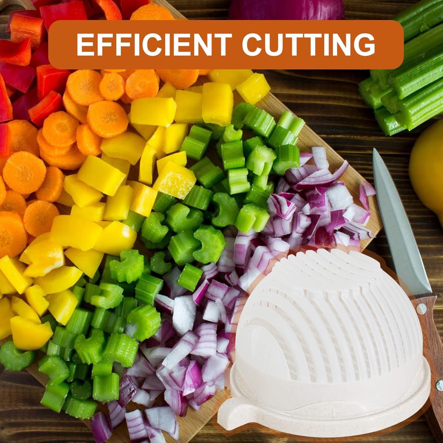 Multi-Use Time Saver Fruits & Vegetables Chopper Bowl