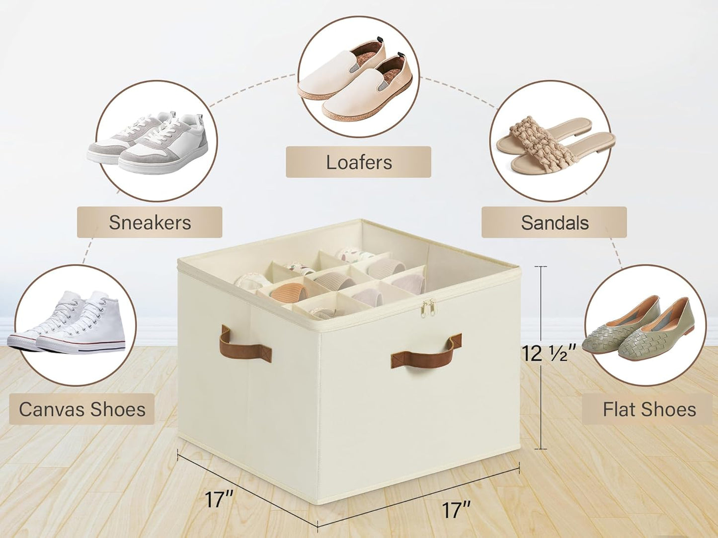 Fabric Bin Shoe Storage Organizer