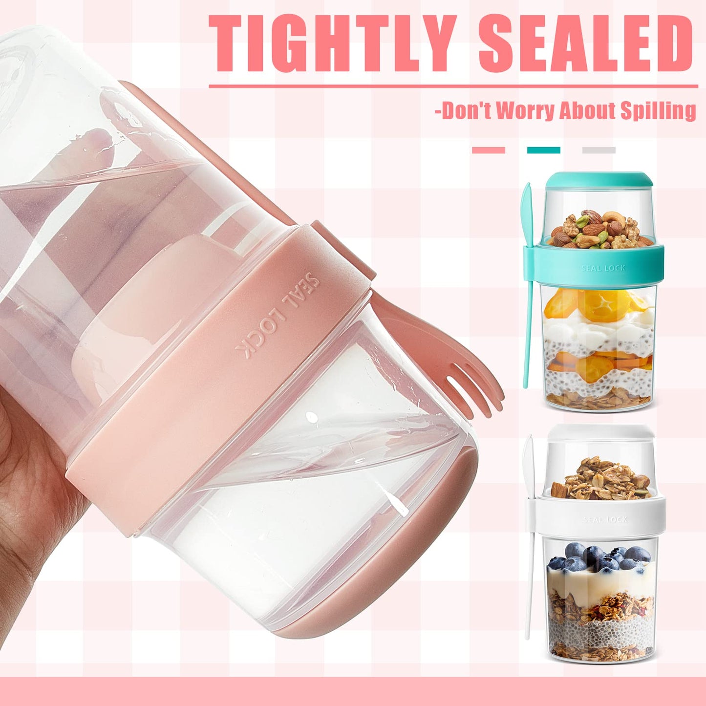Dual-Compartment Smart Meal Multicolor Containers (Set of 3)
