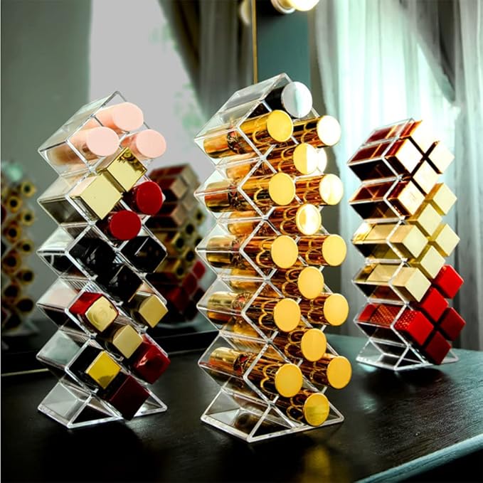 Chic Crystal Maze Lipstick Organizer