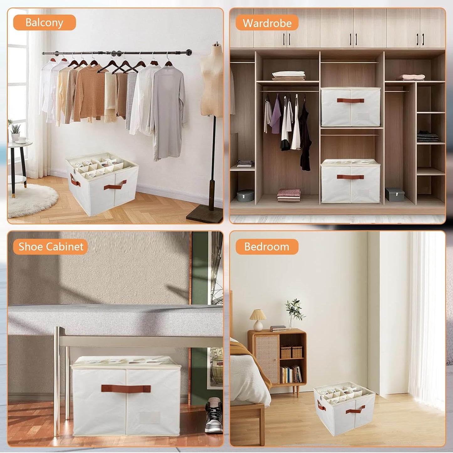 Fabric Bin Shoe Storage Organizer