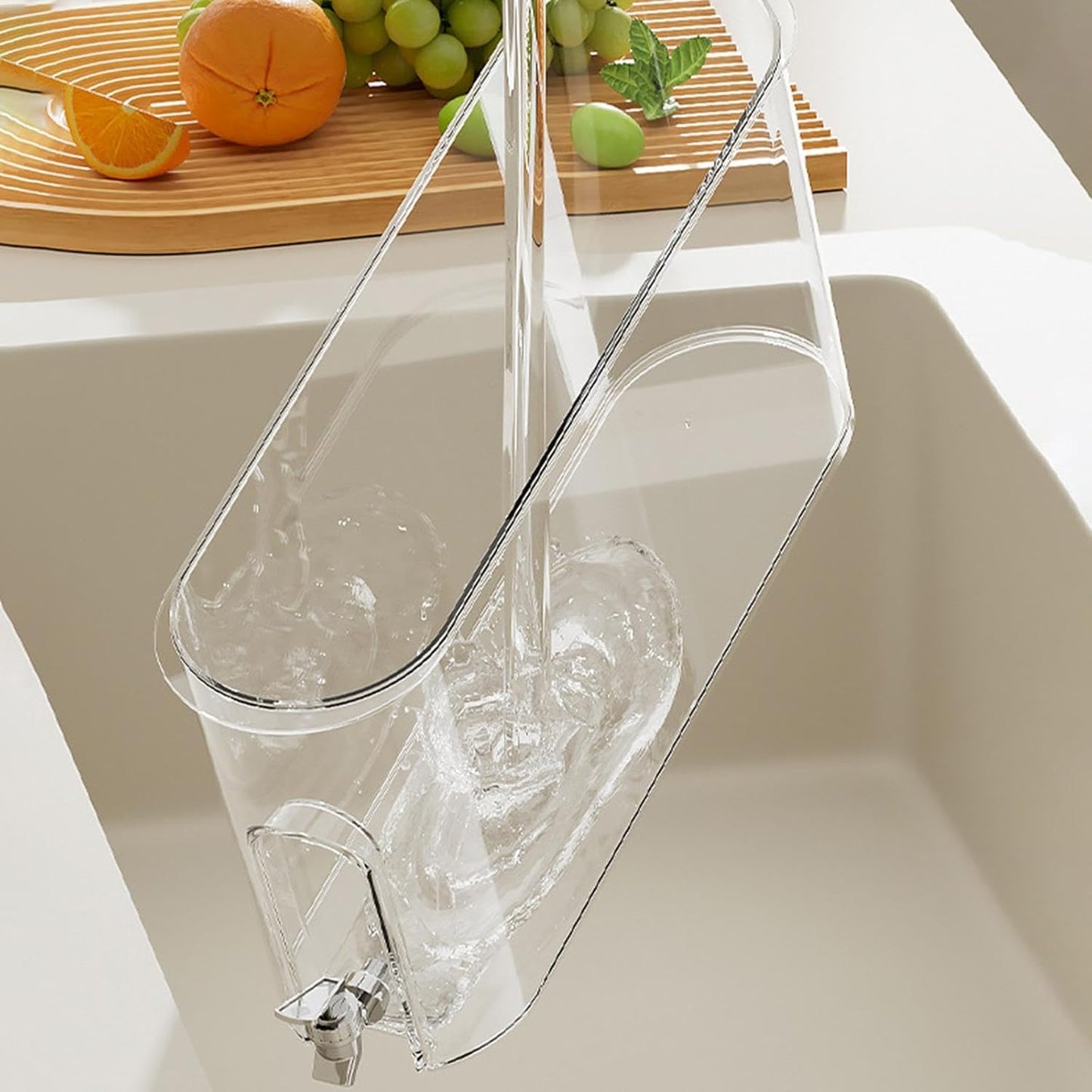Clear Cold Kettle Beverage Dispenser with Faucet