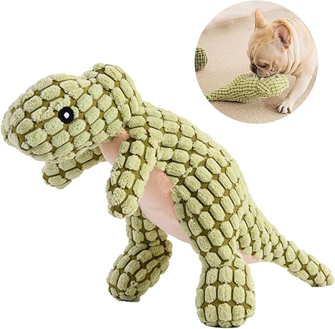 Dinosaur Squeaky Plush Pet Chew Toy