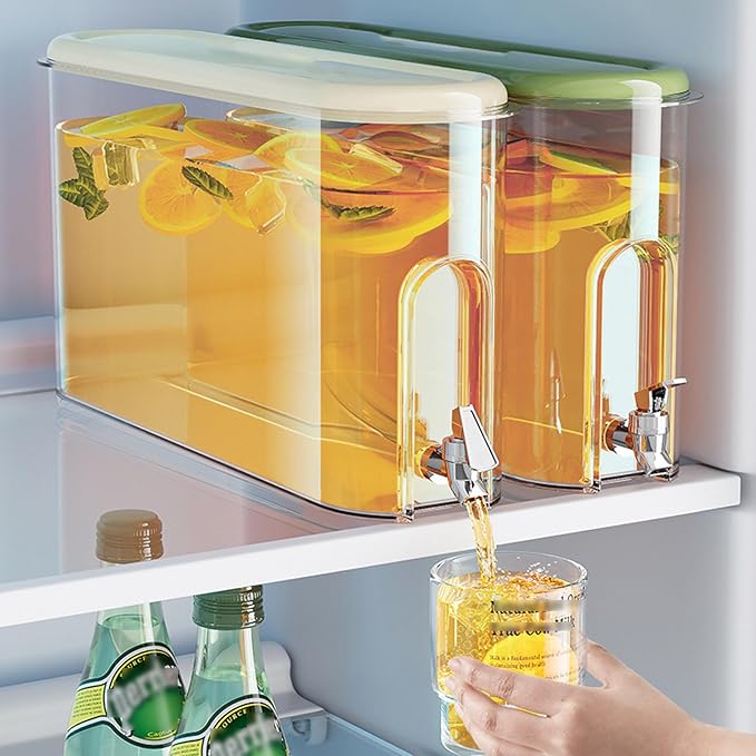 Clear Cold Kettle Beverage Dispenser with Faucet