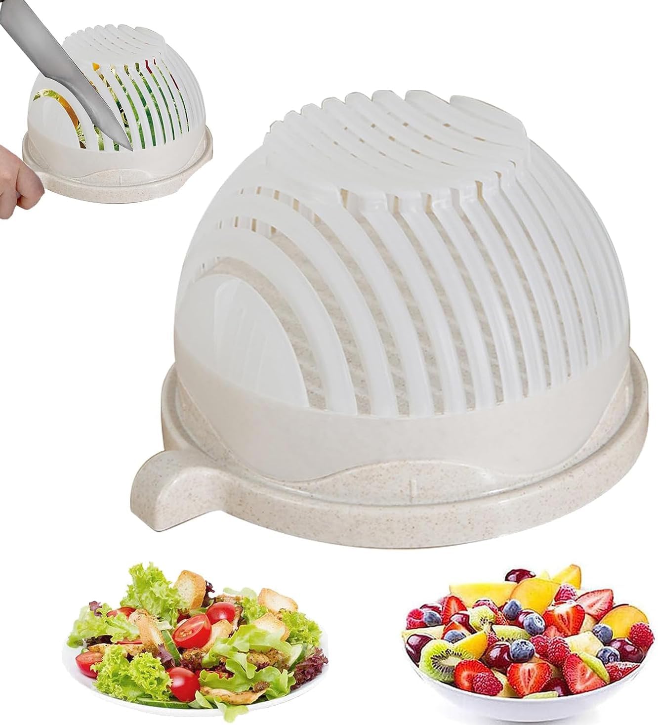 Multi-Use Time Saver Fruits & Vegetables Chopper Bowl
