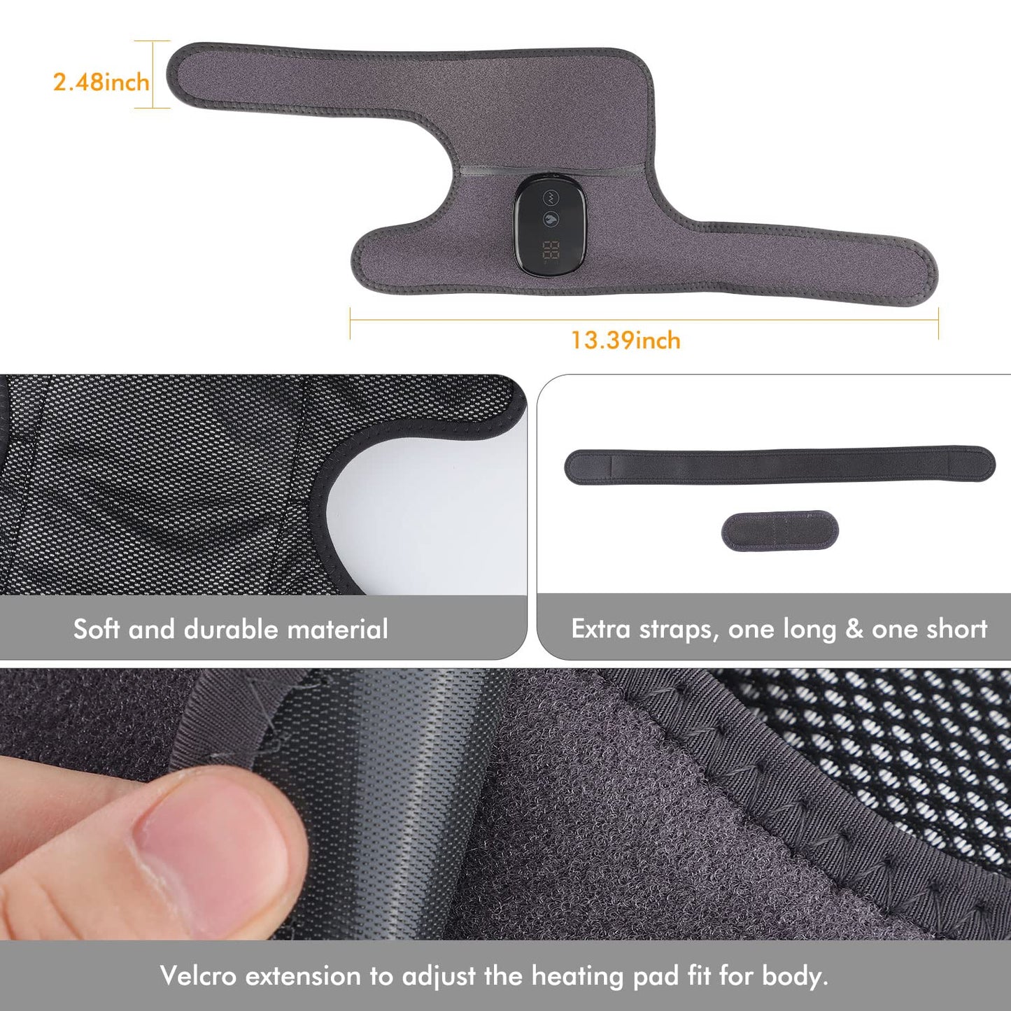 Cordless Rechargeable Heating Pads Massager