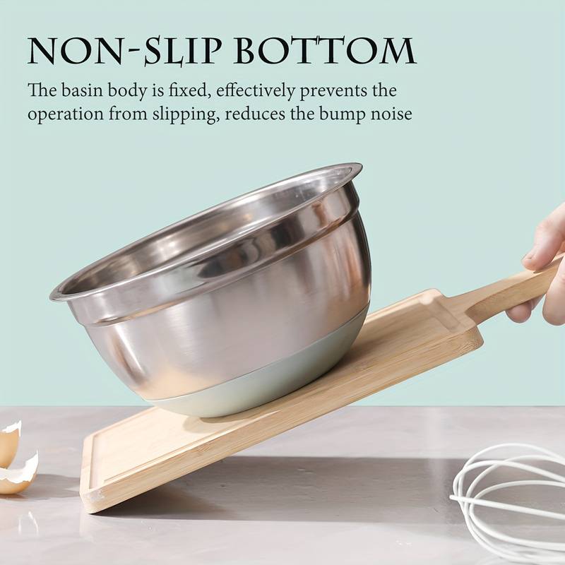 15PCS Stainless Steel Mixing Bowl Set with Airtight Lids