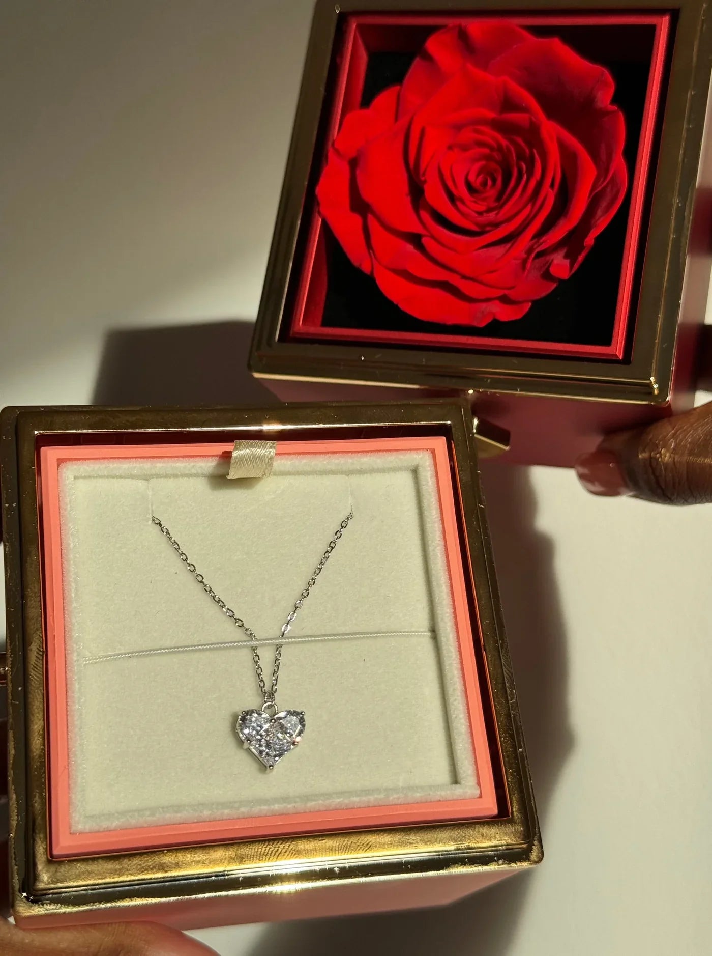 Eternal Rose & Necklace Gift Box