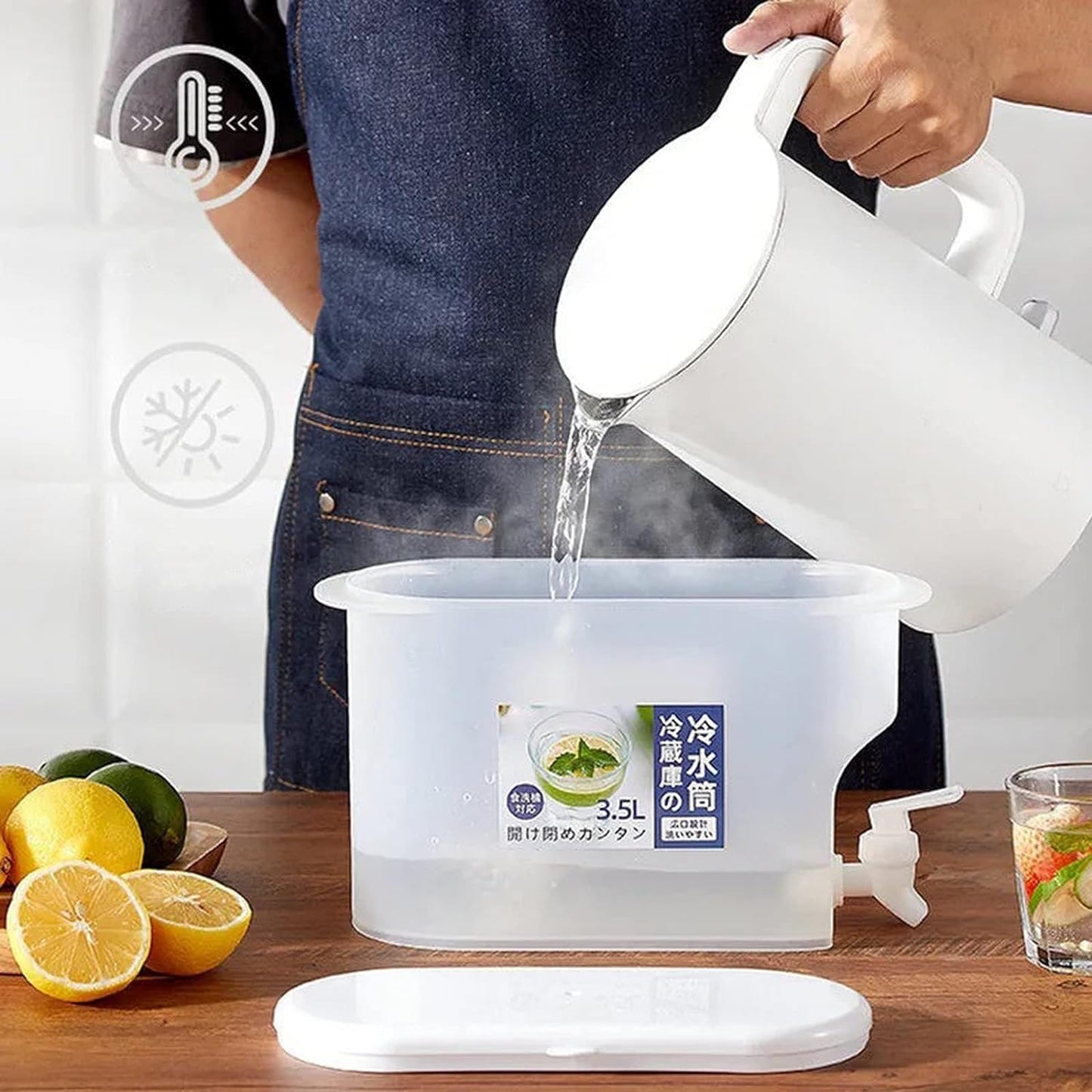 1-Gallon Beverage Dispenser for Your Refrigerator