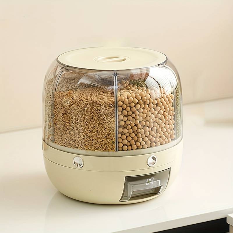 HexaDome 360° Rotating Grain Storage Container and Dispenser