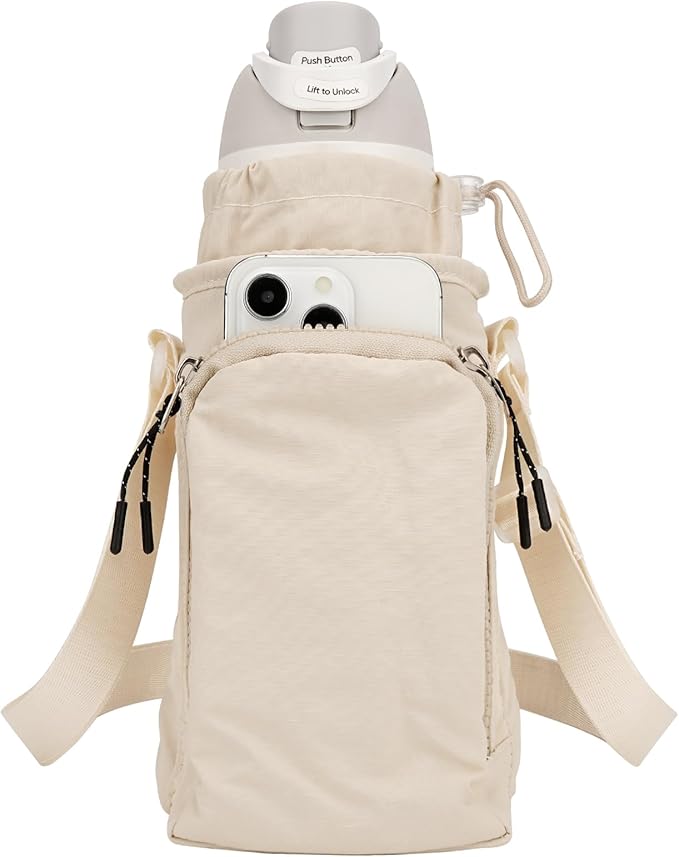 Water Bottle Carrier with Strap
