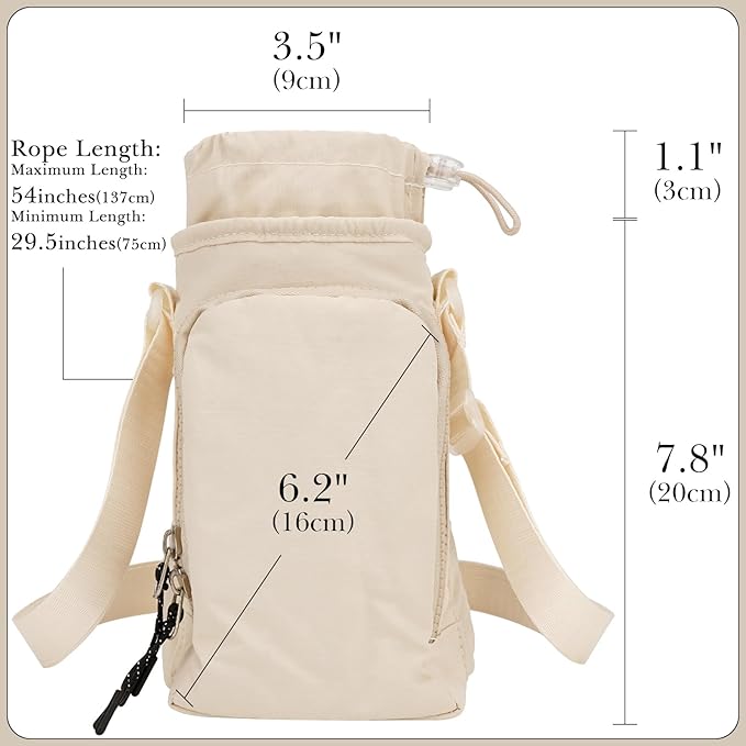 Water Bottle Carrier with Strap