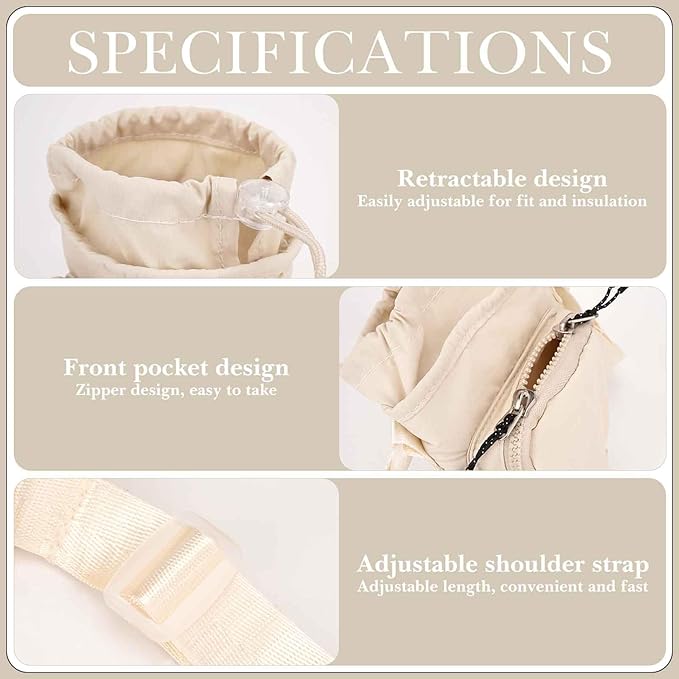 Water Bottle Carrier with Strap