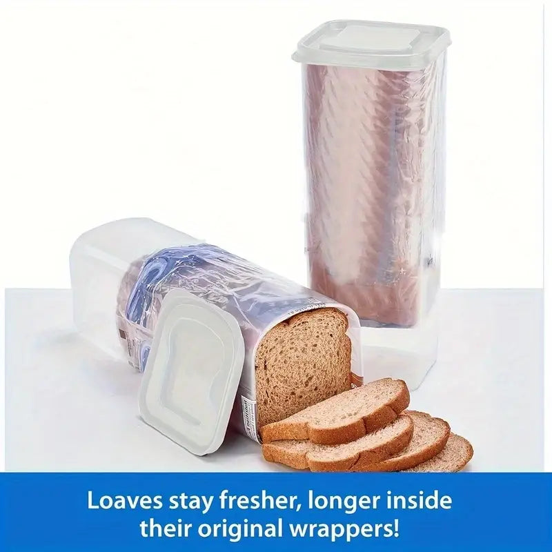Fridge-Safe Bread Storage Container (Set of 2)