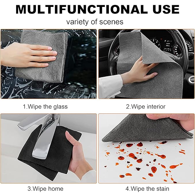 All-Purpose Microfiber Magic Cleaning Cloth (Set of 5)