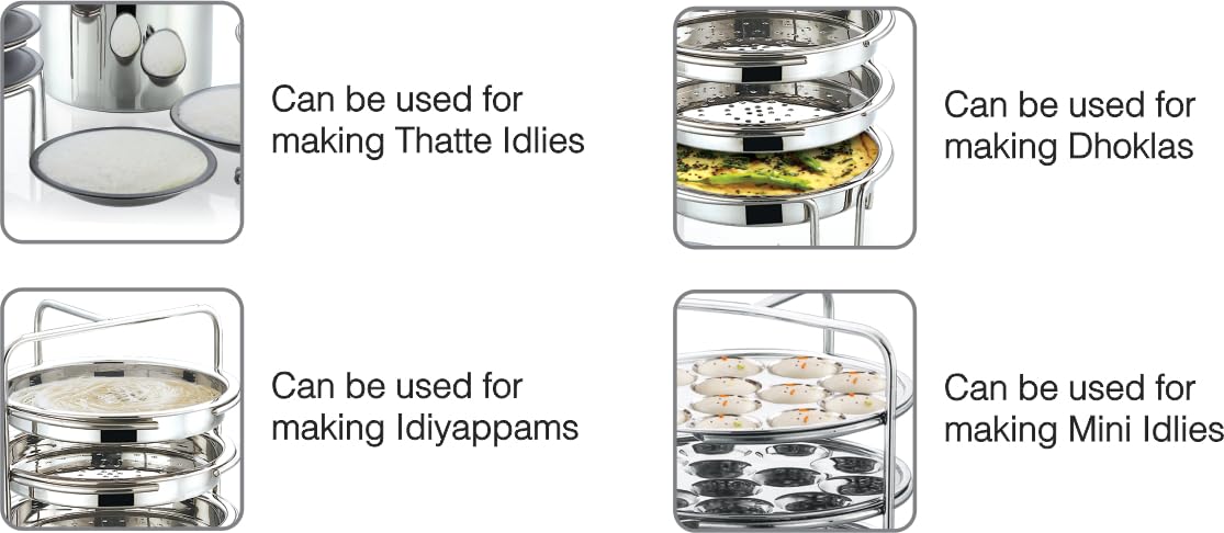 Multipurpose Stainless Steel Idli Maker Set
