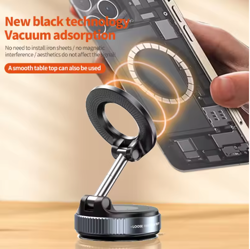 360° Rotating Magnetic Vacuum Phone Holder