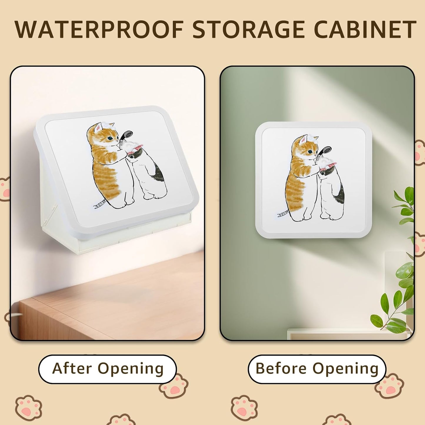 Waterproof Foldable Hanging Wall Cabinet