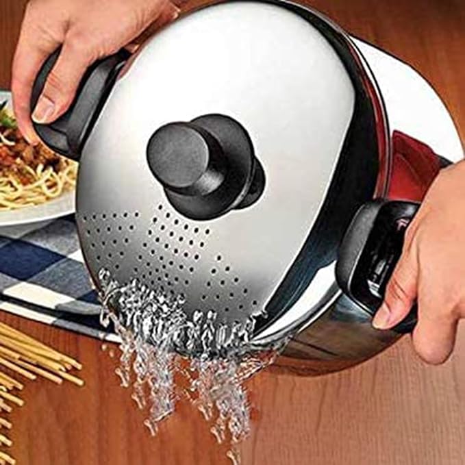 Non-Stick Cooking Pot with Strainer Lid