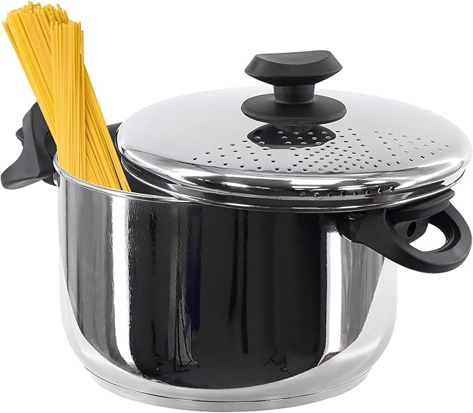 Non-Stick Cooking Pot with Strainer Lid