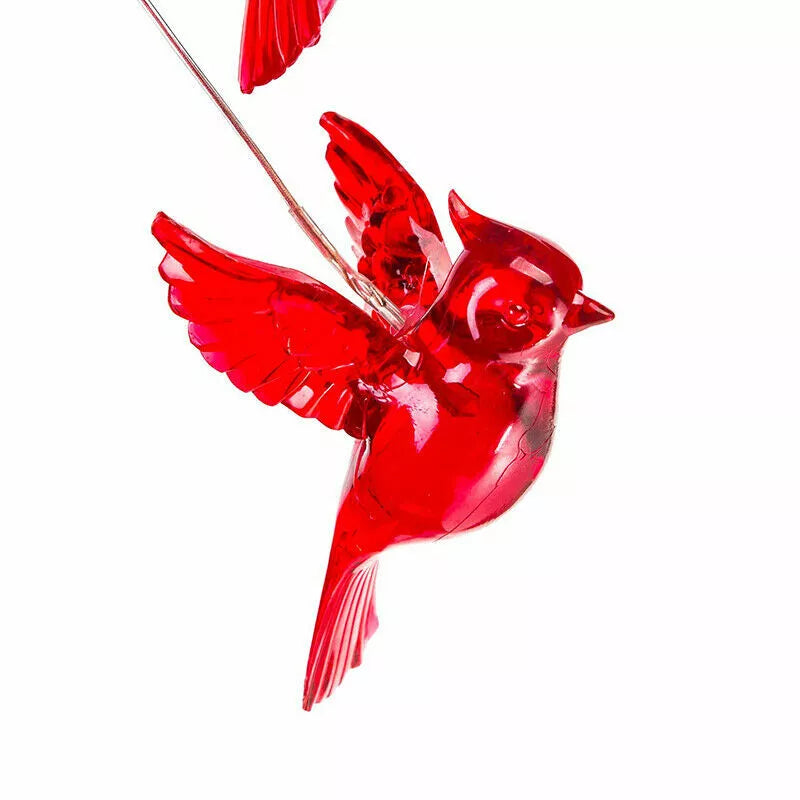 Solar Powered Cardinal Wind Chimes