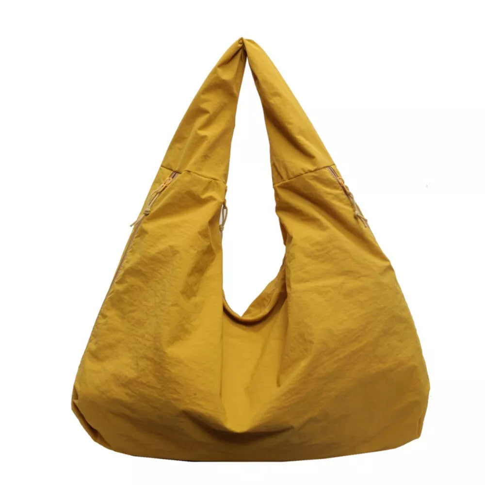 Textured Draped Tote Bag