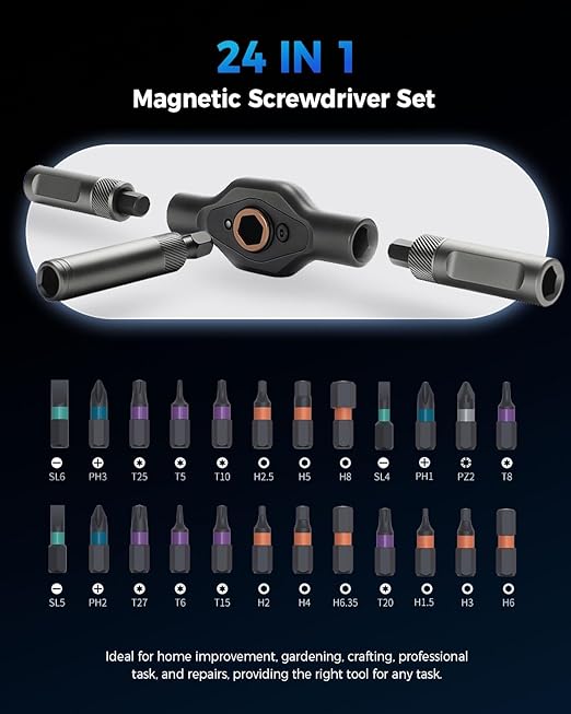 24-in-1 Magnetic Screwdriver Set