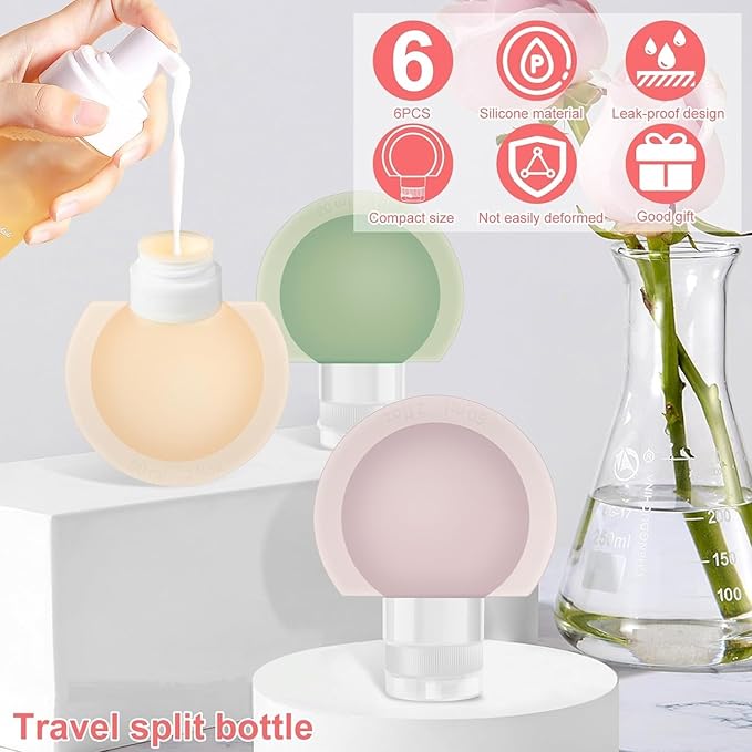 Silicone Travel Bottle (Set of 3)