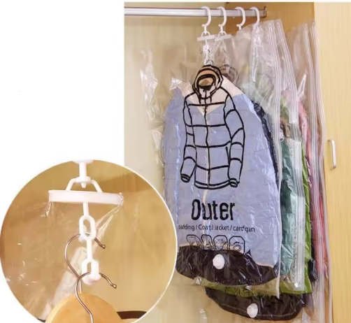 Side Zipper Hanging Vacuum Storage Bag