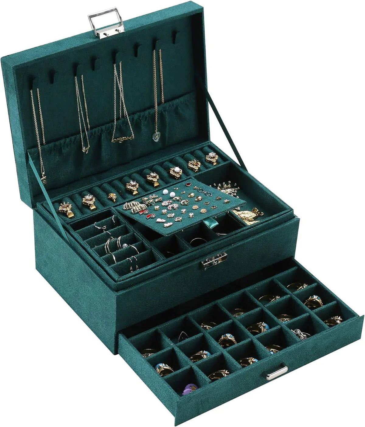 Elegant 3-Tier Jewelry Box