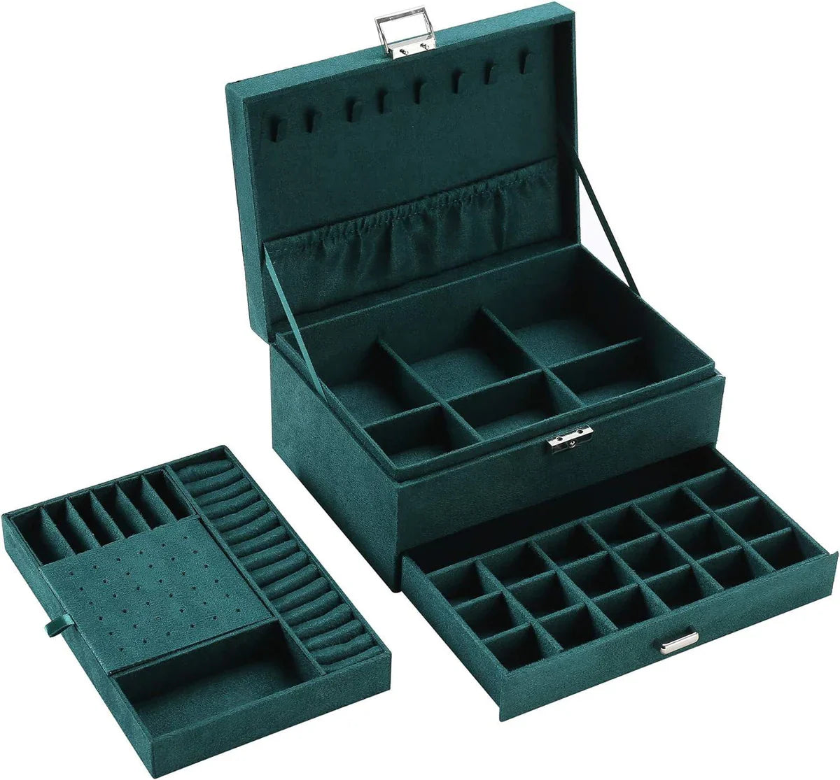 Elegant 3-Tier Jewelry Box