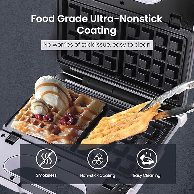 3-in-1 Sandwich & Waffle Maker