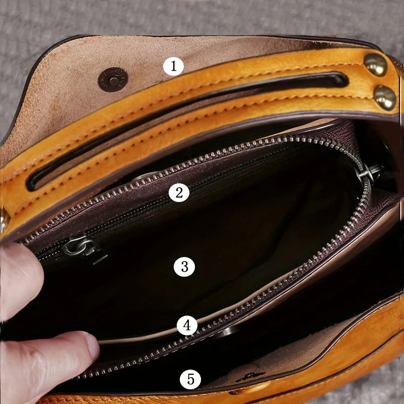 Vintage-Style Women's Crossbody Bag