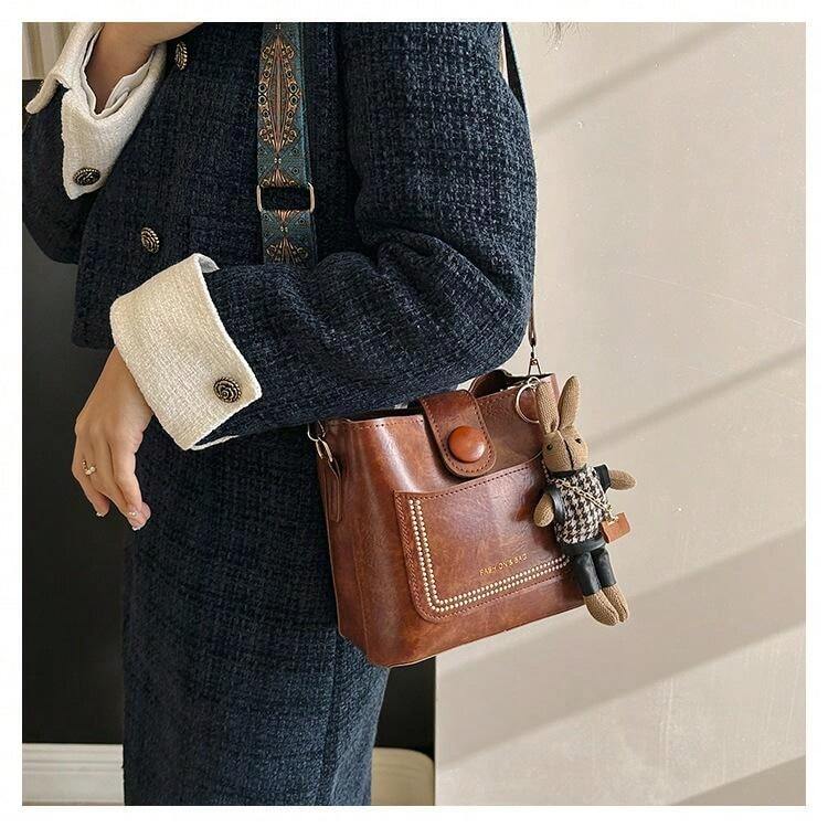 Vegan Leather Crossbody Bag