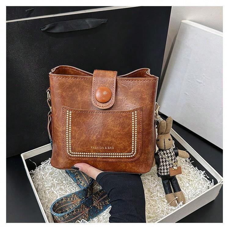 Vegan Leather Crossbody Bag