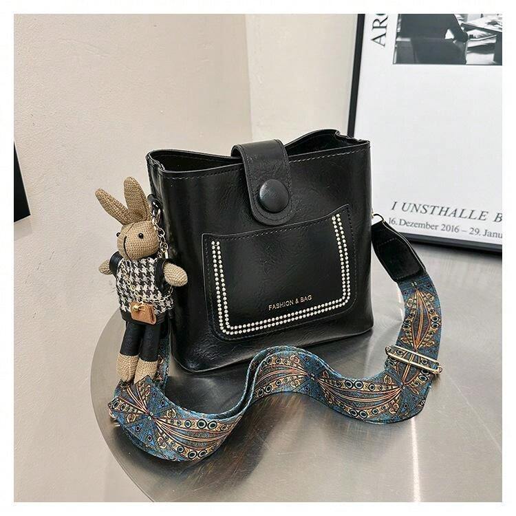 Vegan Leather Crossbody Bag